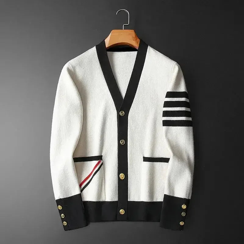 Ashton Striped Knit Cardigan