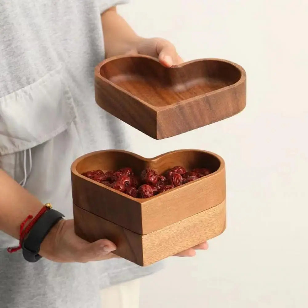 Haley'sBeck Heart-shaped Wooden Tray