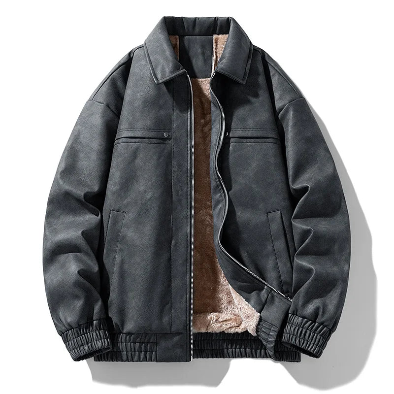 Nikari Washed Sherpa-Lined Jacket