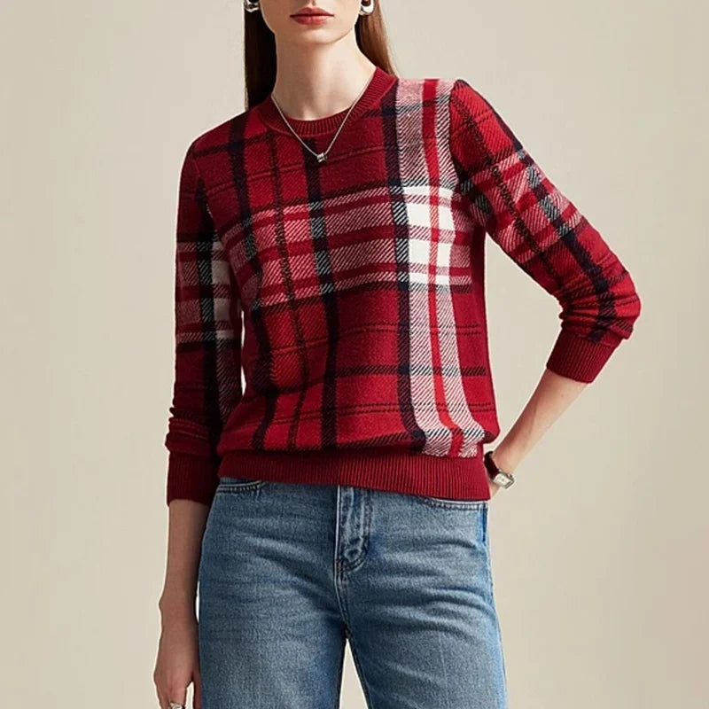 Savannah Plaid Sweater