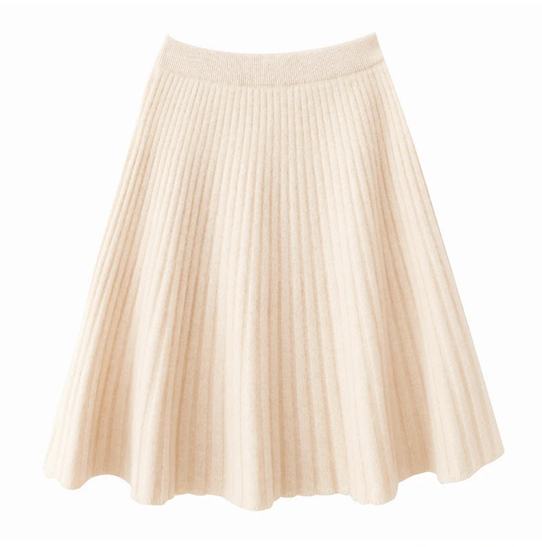 Winter Grace Pleated Skirt