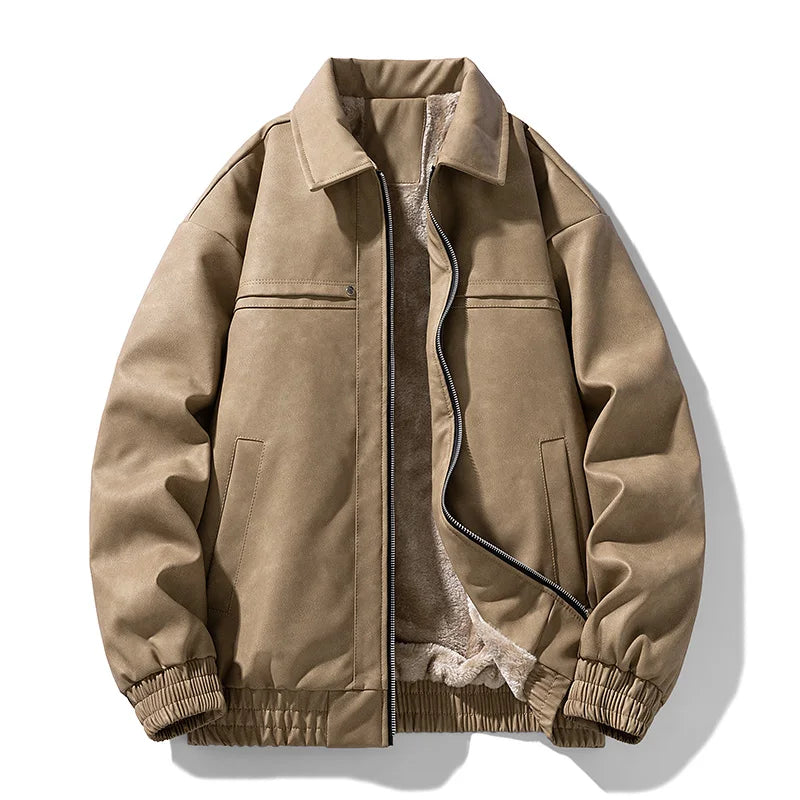 Nikari Washed Sherpa-Lined Jacket