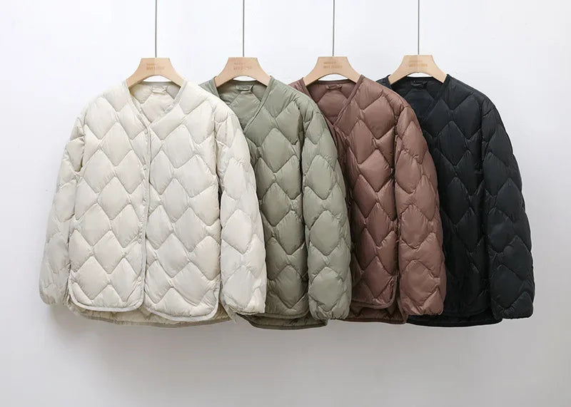 Rhombus Light Down Jacket