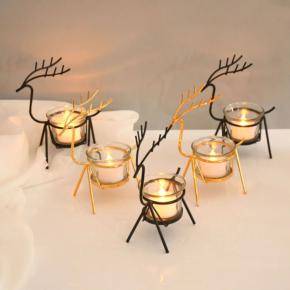 Glowing Antlers Candle Holder