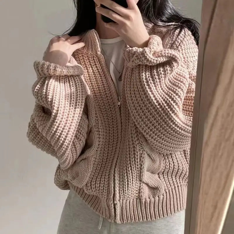 Rimocy Zip-Up Cardigan