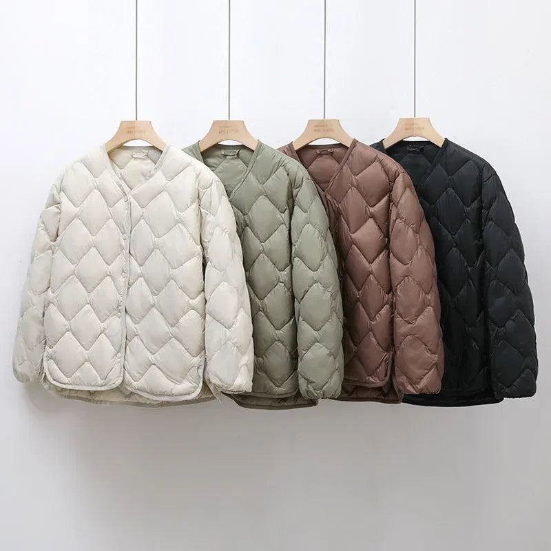 Rhombus Light Down Jacket