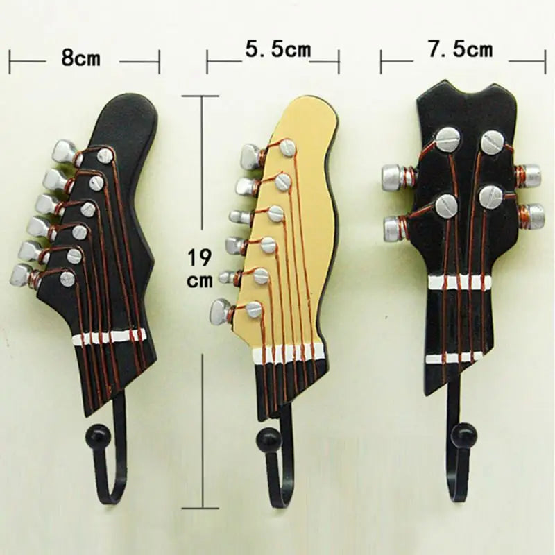 Sereyah Guitar Head Shaped Hanger(Set of 3)