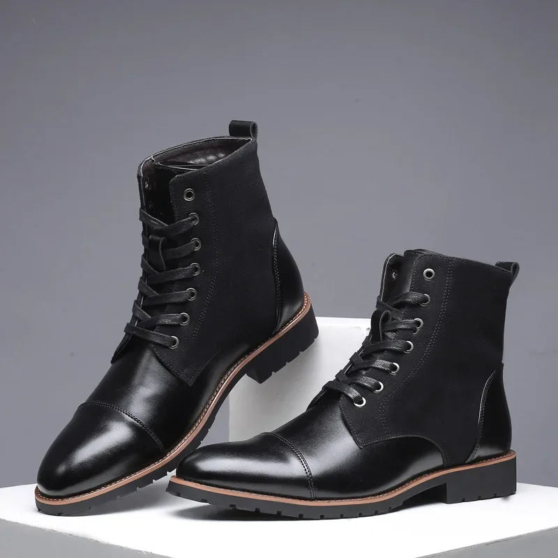 Urban Lace-Up Boots