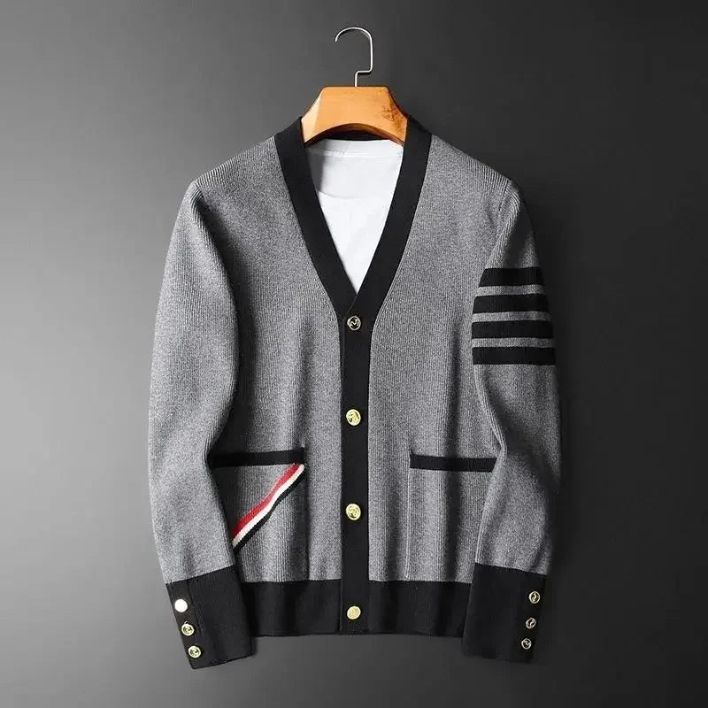 Ashton Striped Knit Cardigan