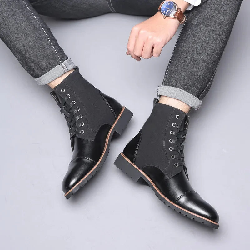 Urban Lace-Up Boots