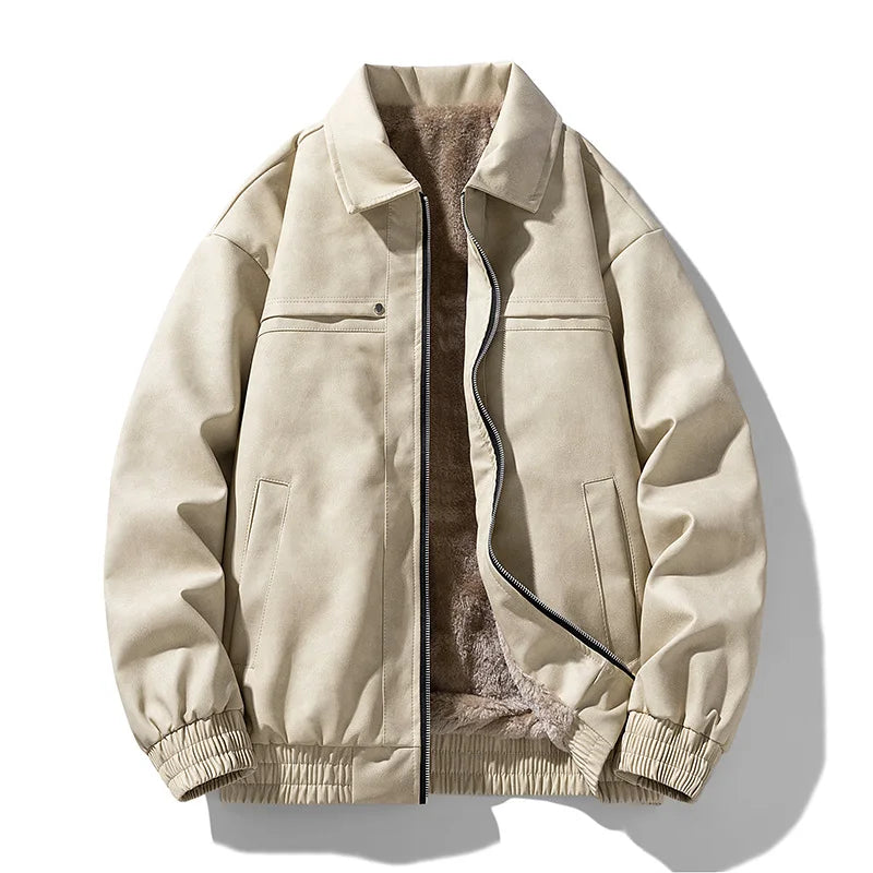 Nikari Washed Sherpa-Lined Jacket