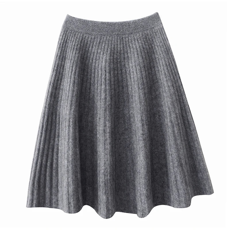 Winter Grace Pleated Skirt