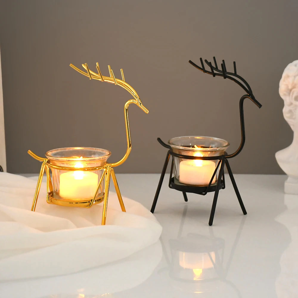 Glowing Antlers Candle Holder